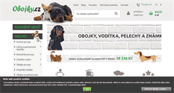 Desktop Screenshot of obojky.cz